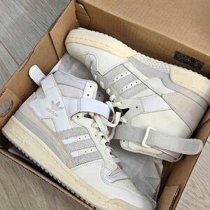 Adidas Forum Hi off white orbit grey (US MENS 9)